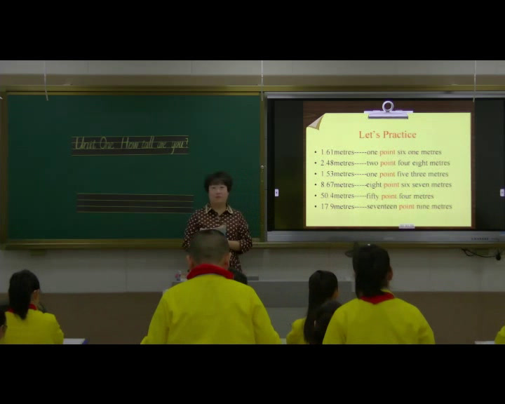 2.人教（PEP)英语（吴欣主编）六下《Unit 1 How tall are you - part A》黑龙江省级优课