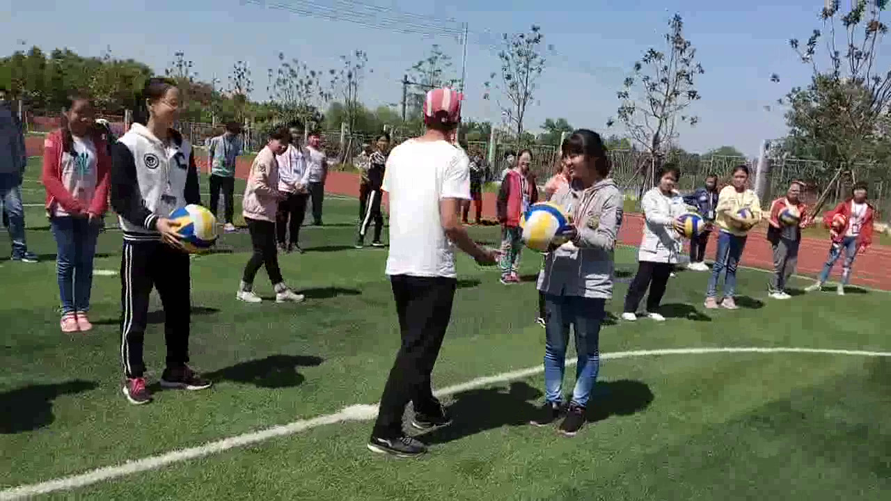 1.人教版体育九年级《下手发球》江苏省县级优课