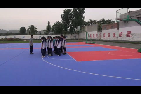 2.人教版体育九年级《分腿骑撑前进》河南省县级优课