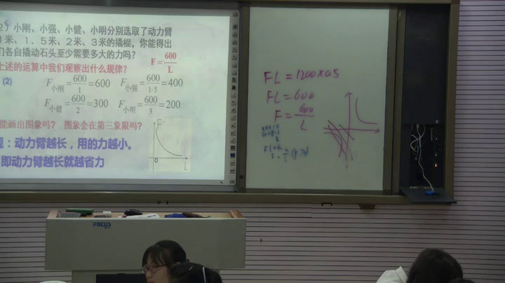 1.人教2011版初中数学九下《反比函数在物理学…》全国一等奖