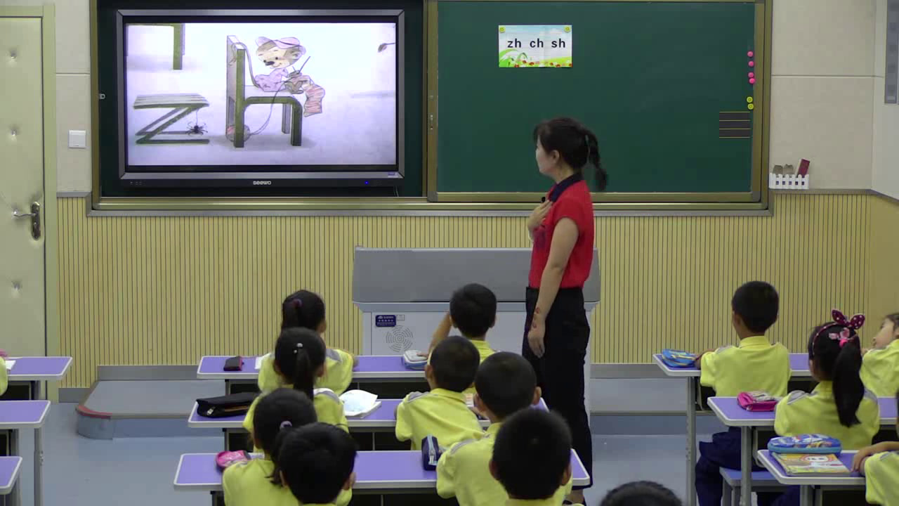 人教部编版语文一上《8zhchshr》陕西宋老师-全国一等奖