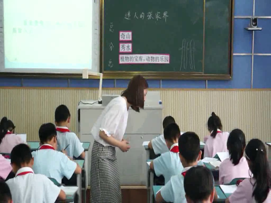 人教版语文四上《5　迷人的张家界》浙江陈老师-市一等奖