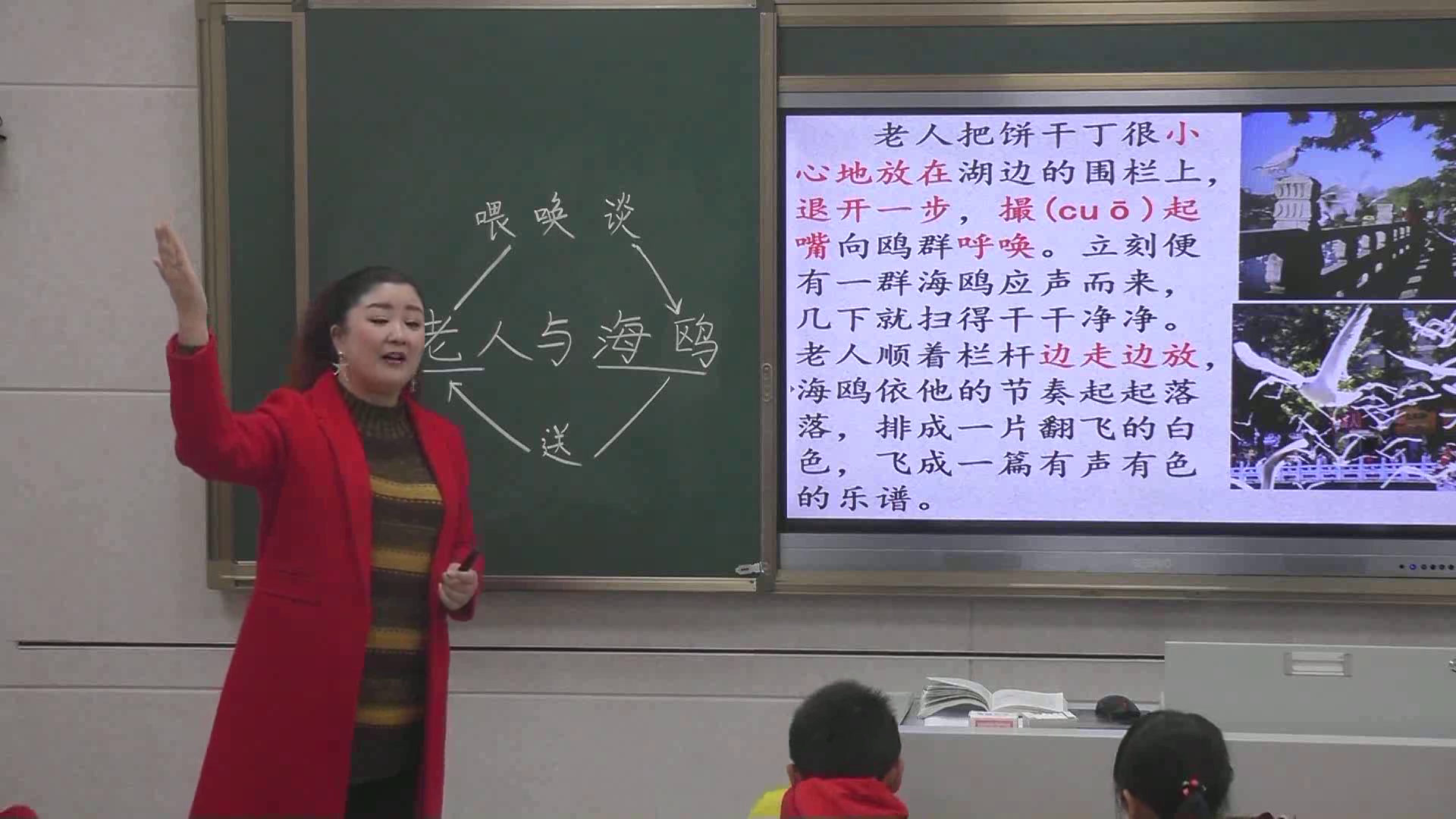 人教版语文六上《21　老人与海鸥》四川朱老师-全国一等奖