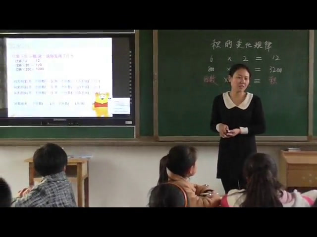 人教版数学四上《积的变化规律》河北老师-省一等奖
