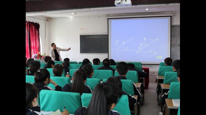 人教A版数学必修4《2.3.1平面向量基本定理》吉林李老师-省一等奖