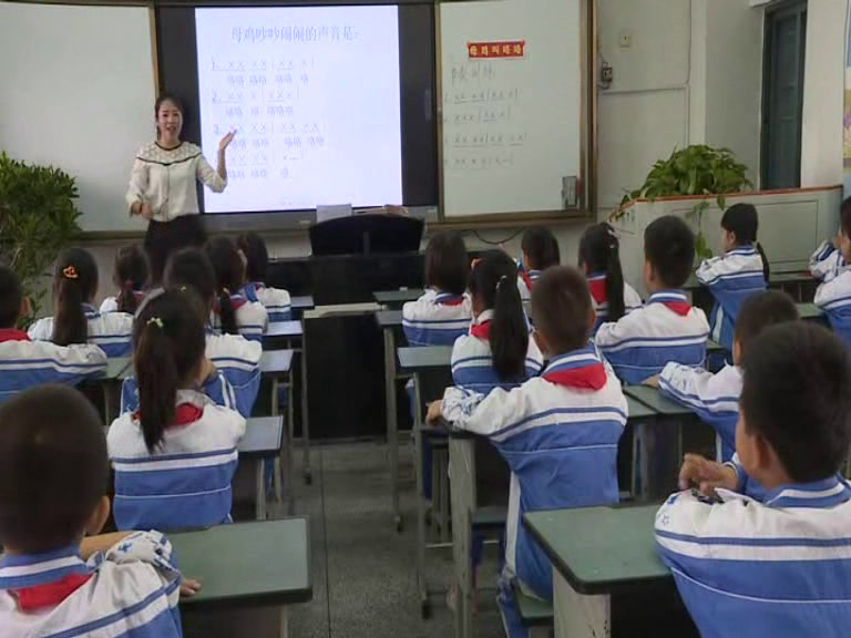 人音版音乐二上《演唱母鸡叫咯咯》四川李老师-省一等奖