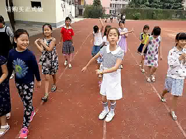 人教2011版体育与健康三至四年级《1.基本部位操第一四节》安徽老师-市一等奖