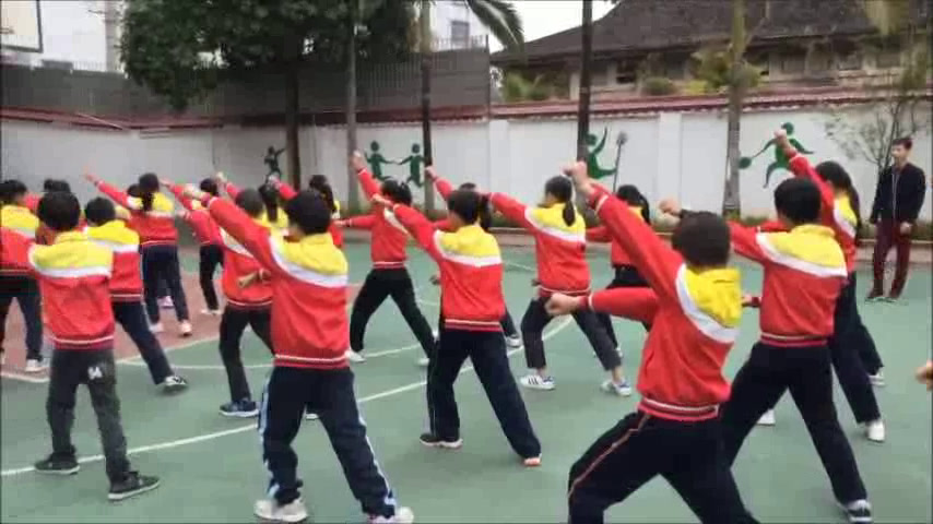人教2011版体育与健康五至六年级《3.垫步弹踢》广西老师-县级优课