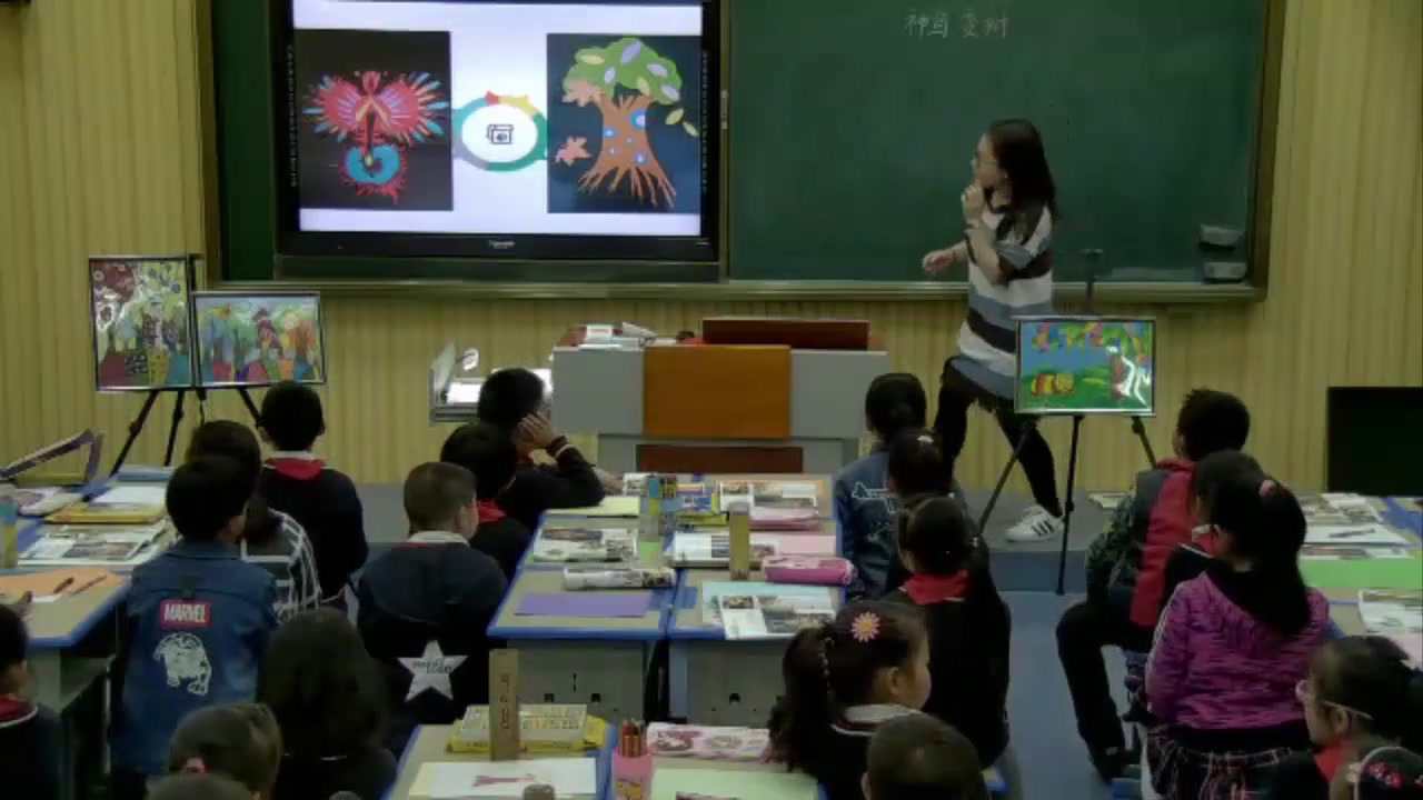 湘美版美术二上《15.神鸟变树》安徽保老师-市一等奖