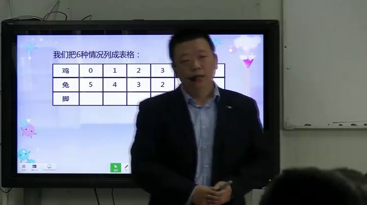 冀教版数学五上《“鸡兔同笼”问题》河北扈老师-全国一等奖