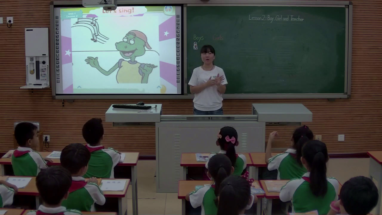 冀教版英语三上《lesson02Boy,GirlandTeacher》河北赵老师-县级优课