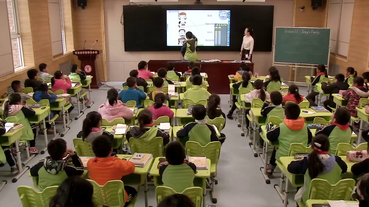 冀教版英语三上《lesson21Jenny'sFamily》河北王老师-县级优课