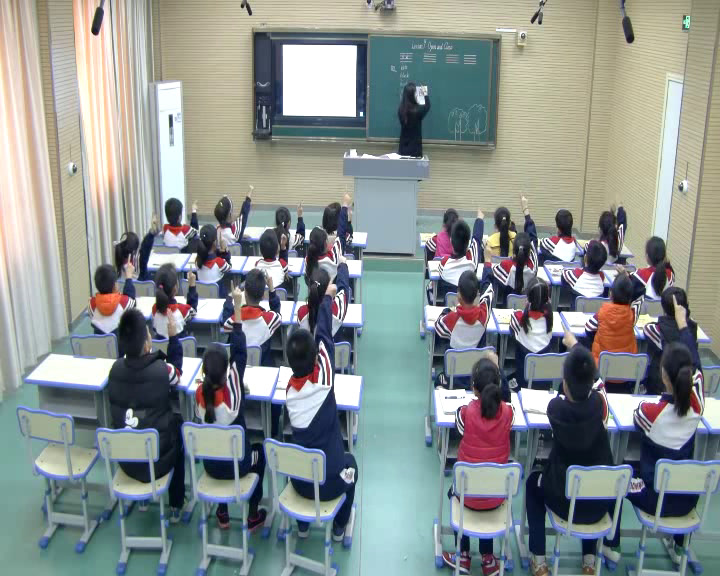 冀教版英语三上《lesson09OpenandClose》河北桑老师-省一等奖