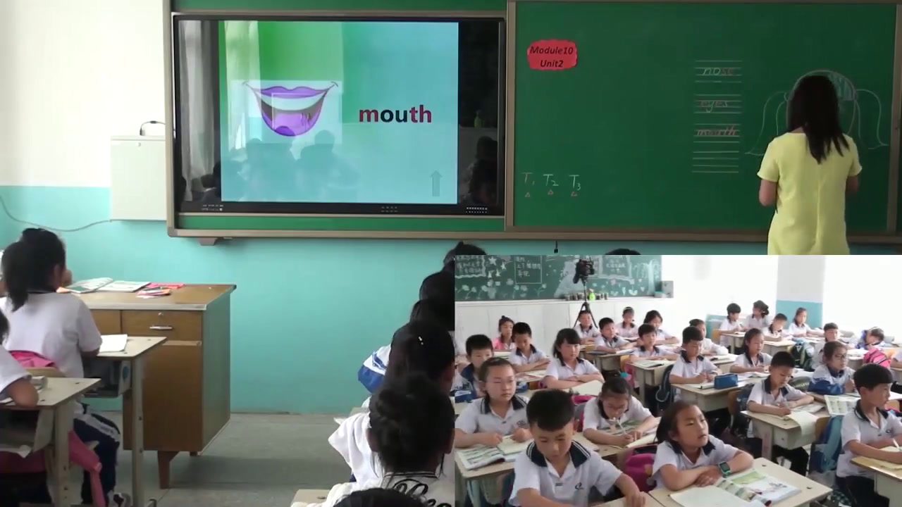 外研版英语三上《Unit2Pointtohernose.》辽宁钱老师-市一等奖