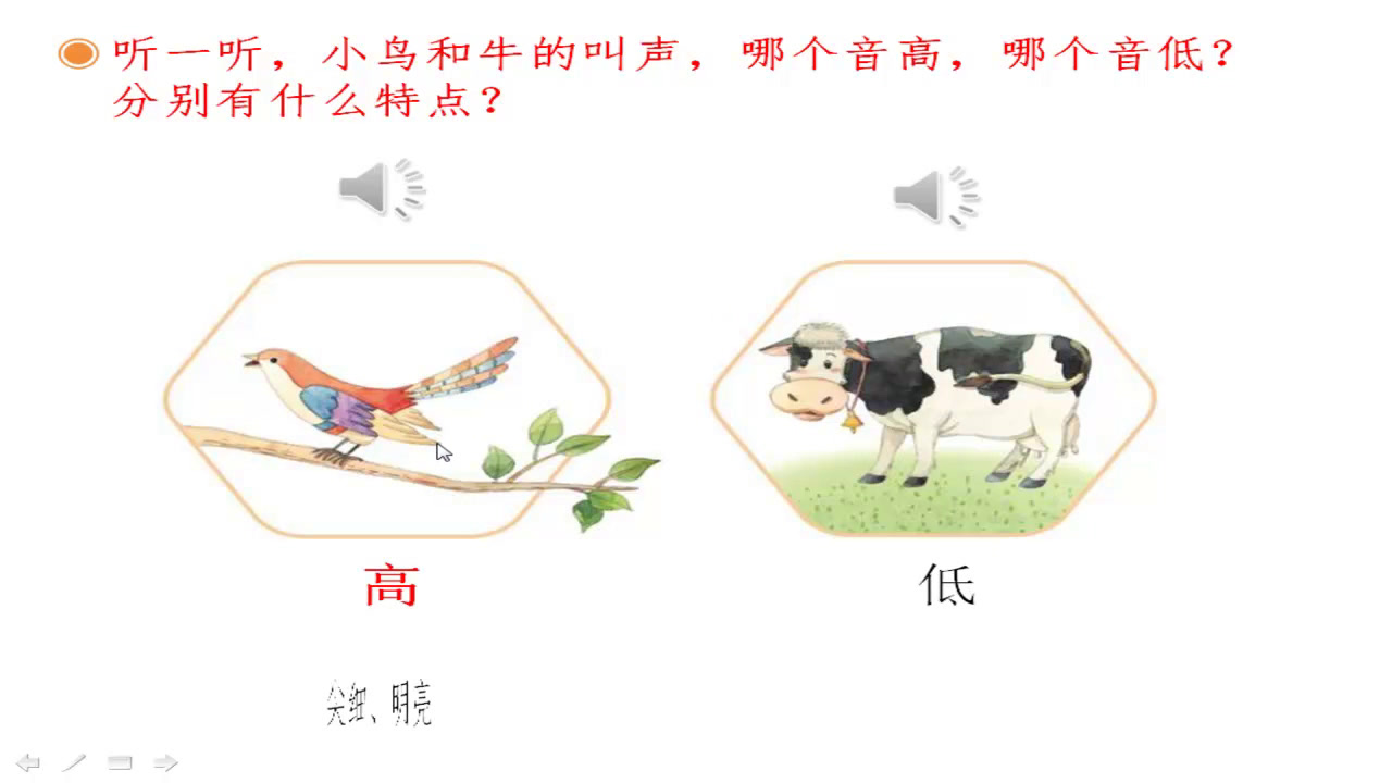 人教版音乐二上《知识　音的高低　》江西徐老师-县级优课