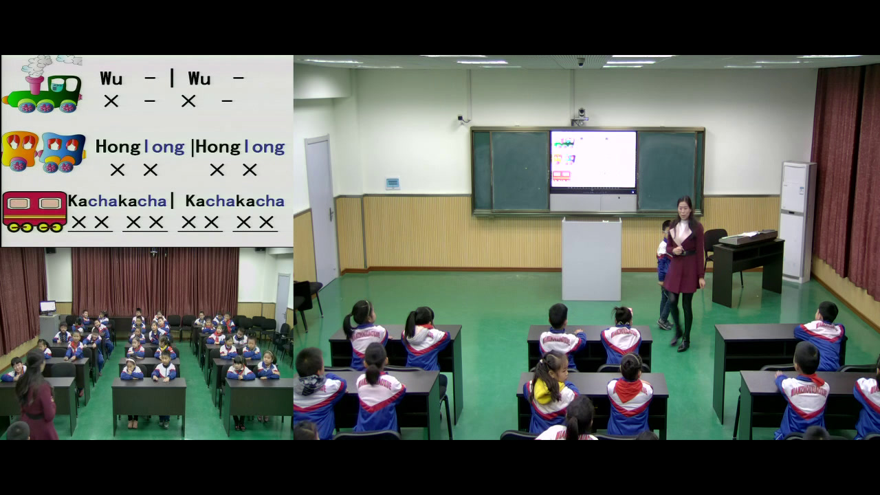 湘文艺版本音乐一上《（演唱）火车来啦郊游》湖北张老师-市一等奖