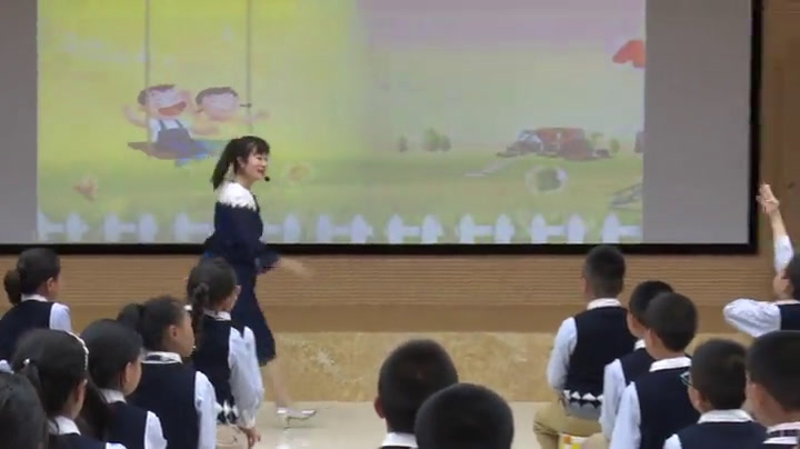 湘文艺版本音乐三上《（演唱）打秋千》甘肃魏老师-省一等奖