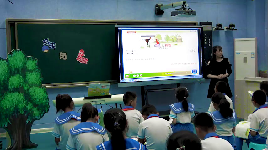 湘文艺版本音乐五上《（综合表演）乌鸦与狐狸》宁夏丁老师-县级优课