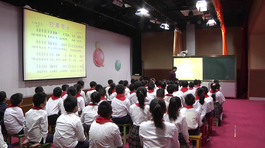苏少版音乐四上《唱丰收之歌打麦号子》江苏孟老师-市一等奖