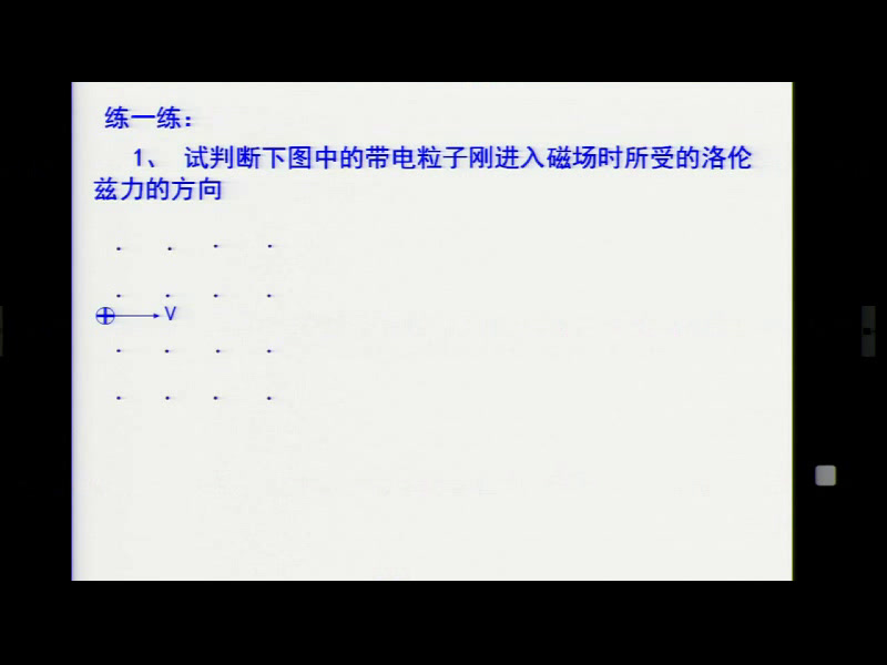 人教版物理选修3—1《5　运动电荷在磁场中受到的力》河北杨老师-省一等奖