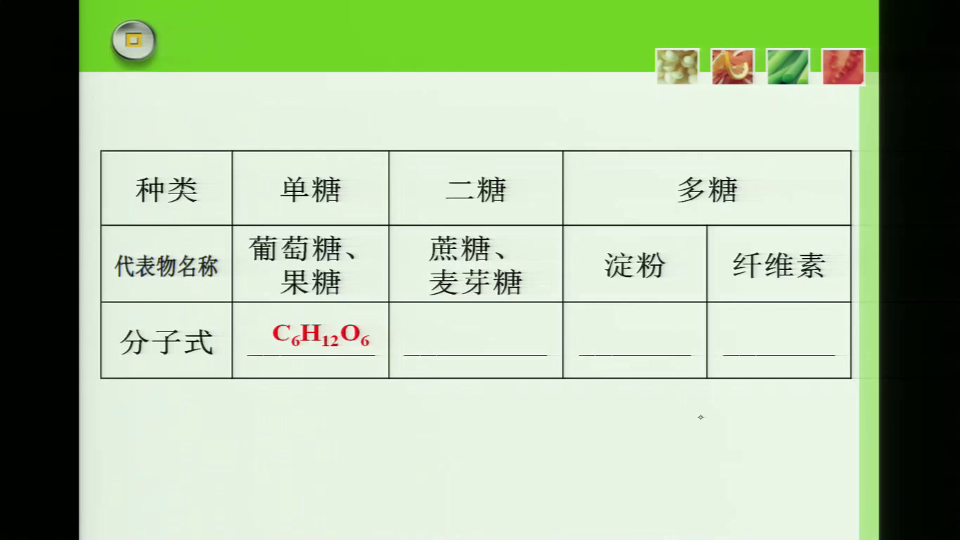人教版化学选修1《第一节　生命的基础能源——糖类》安徽丁老师-市一等奖
