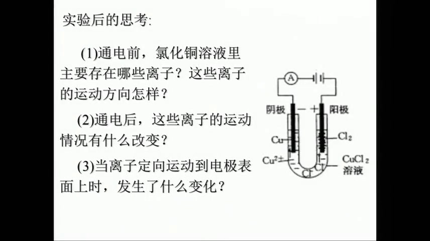 人教版化学选修4《第三节　电解池》陕西袁老师-省一等奖