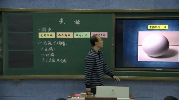 人美版美术《绘画》《第四课单纯丰富造型基础--素描》辽宁邓老师-市一等奖