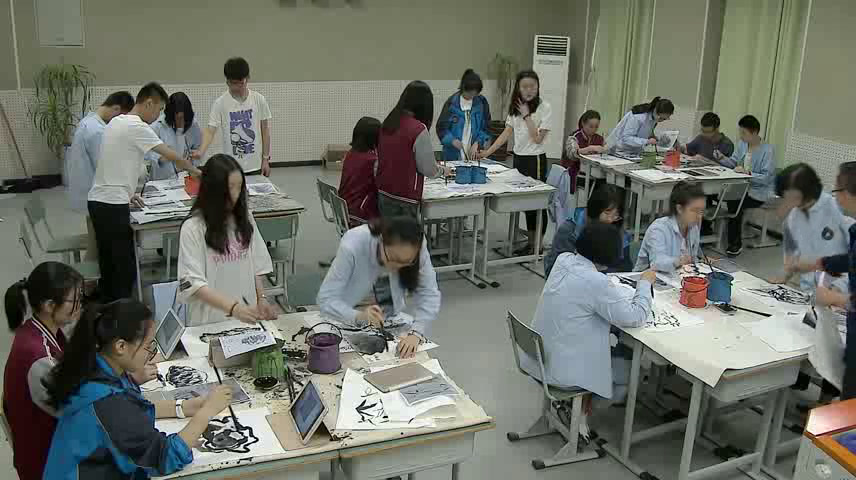 人教版高中美术《第二课中国画的艺术境界和艺术语言》四川彭老师-全国一等奖