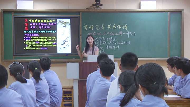 人教版高中美术《第七课时代风采——现代中国画、油画》山东张老师-省一等奖