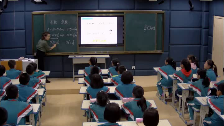 冀教版数学五下《分数和小数互化》甘肃王老师-市一等奖