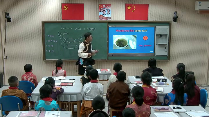 冀教版英语五下《Lesson4WhoIsHungry》西藏多老师-市一等奖