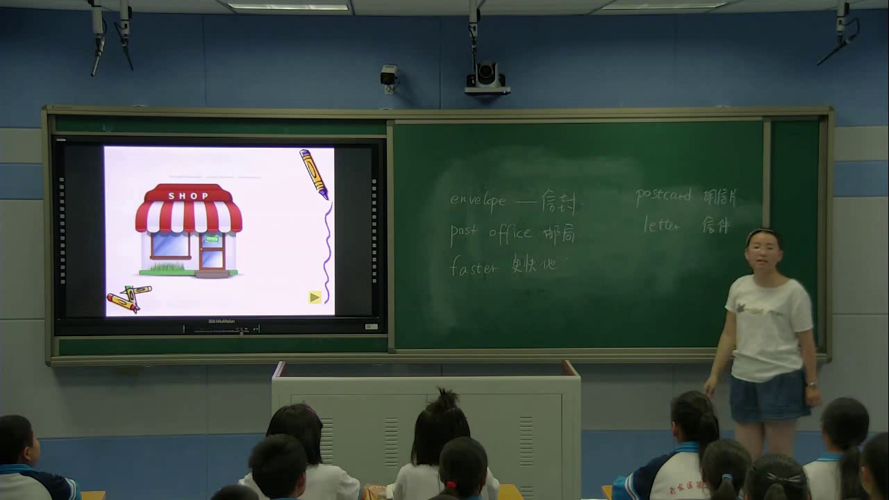 冀教版英语五下《Lesson13Let'sBuyPostcards》河北张老师-市一等奖