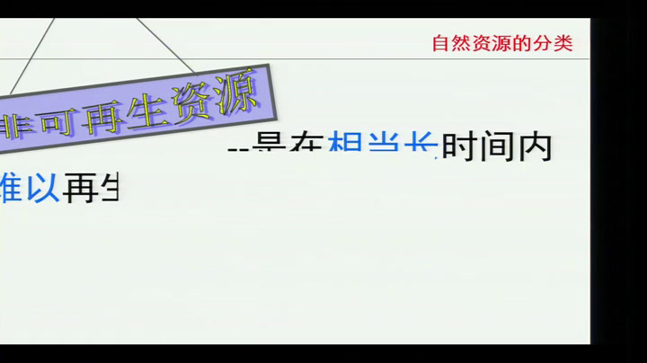 粤人版地理八上《第一节自然资源概述》江西张老师-省一等奖