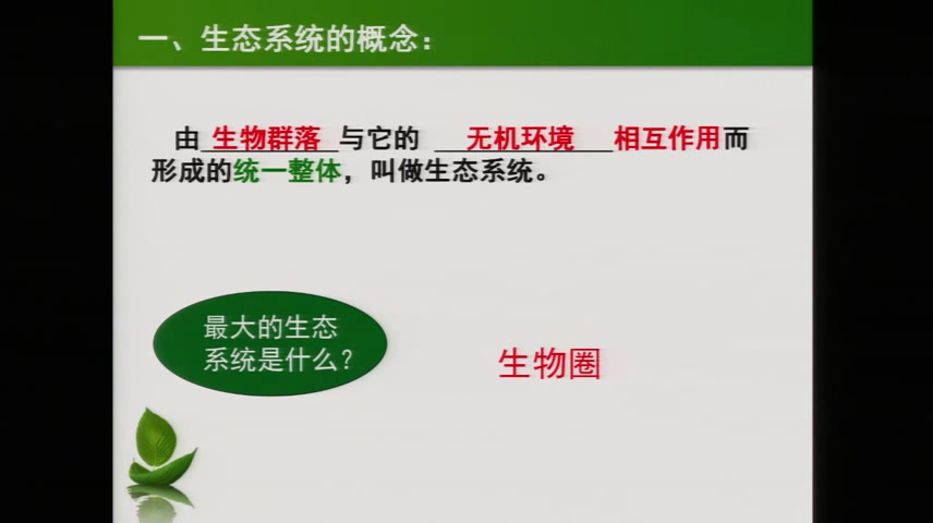 苏教版生物必修3《生物与环境构成生态系统》贵州蒙老师-县级优课