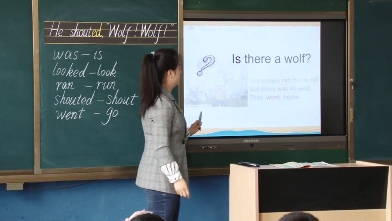 外研版英语四下《ReadingforPleasureHeshouted,WolfWolf》辽宁战老师-市一等奖