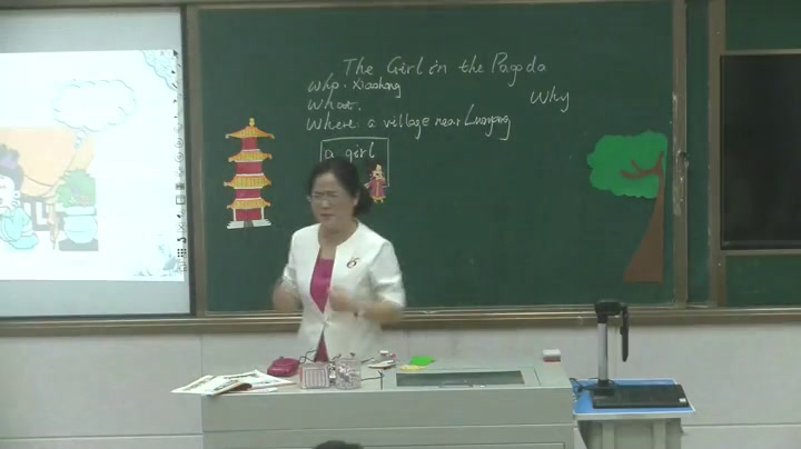 外研版英语五下《ReadingforPleasureTheGirlinthePagoda》河南段老师-全国一等奖