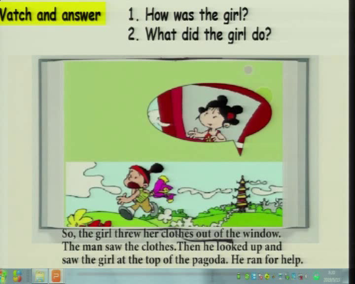 外研版英语五下《ReadingforPleasureTheGirlinthePagoda》辽宁郑老师-省一等奖