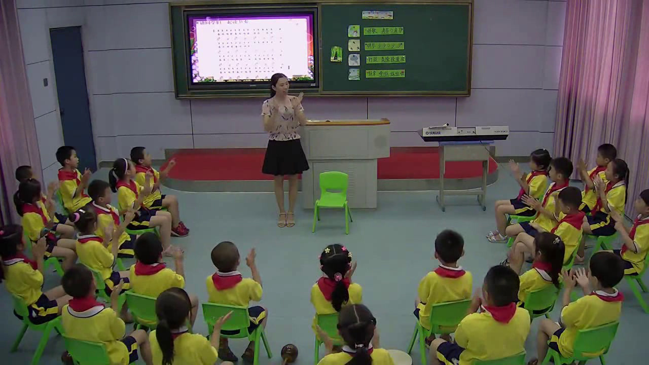 人教版音乐一下《欣赏　春天音乐会》江西欧老师-市一等奖