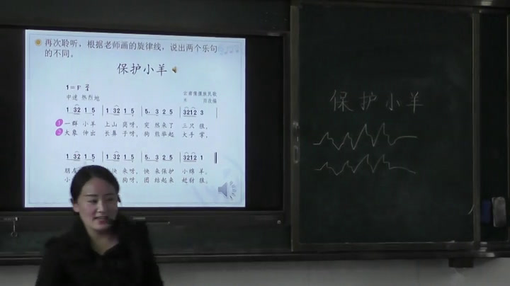 人教版音乐一下《歌表演　保护小羊》江苏马老师-市一等奖
