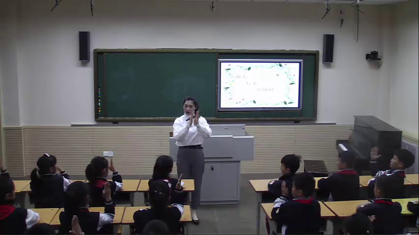 人教版音乐一下《唱歌　柳树姑娘》山东宋老师-全国一等奖