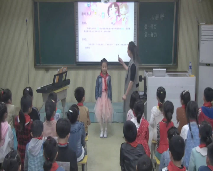 人教版音乐一下《表演唱　小胖胖》安徽王老师-县级优课