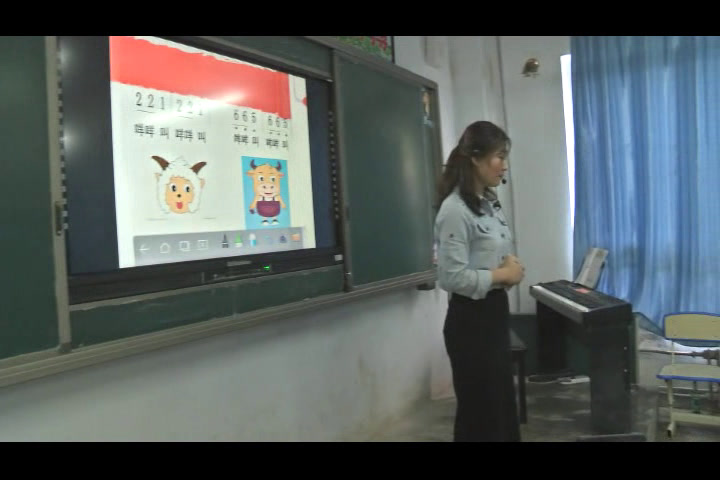 人教版音乐二下《唱歌　老牛和小羊》甘肃高老师-市一等奖