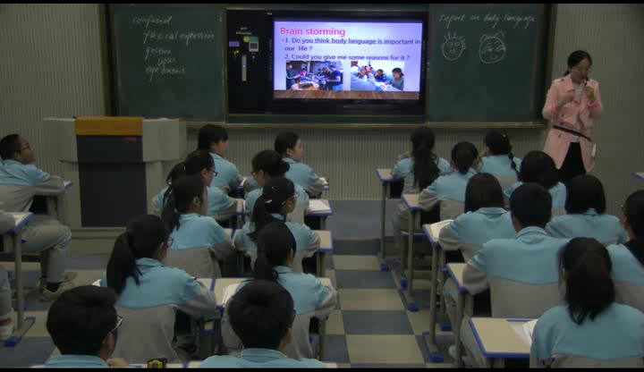 译林版英语模块三《Task(1)：Reporting on body language：Skills building 1 and 2》安徽刘老师-市一等奖