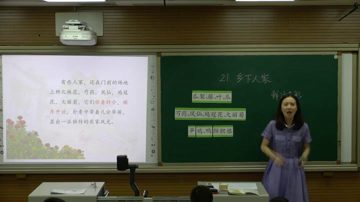 部编版语文四下《2.乡下人家》重庆市老师-全国一等奖