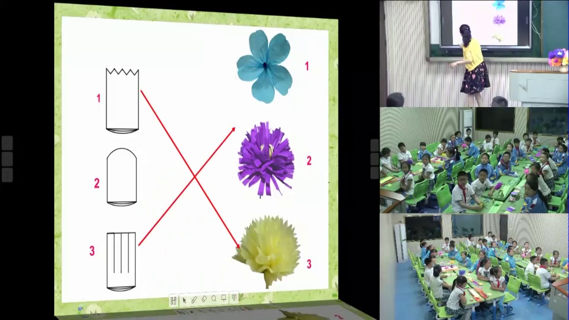 湘美版美术四下《6.花团锦簇》湖南傅老师-全国一等奖