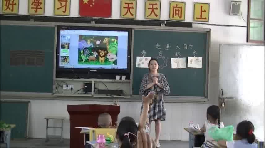 人教版美术一下《第2课　走近大自然》安徽余老师-市一等奖