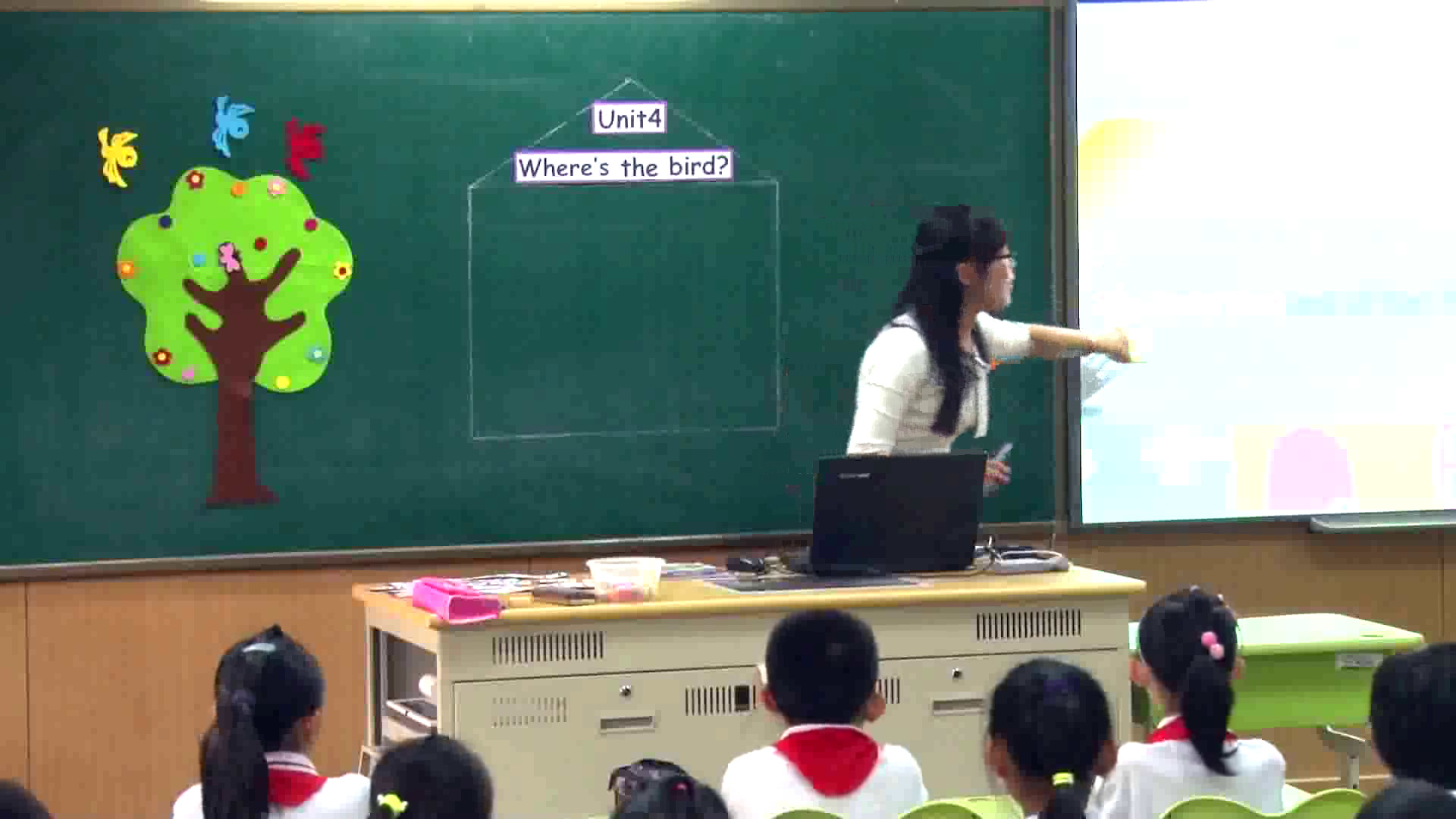 译林版英语三下《Unit 4 Where's the bird-Sound time, Song time, Checkout time & Ticking time》江苏老师-全国一等奖