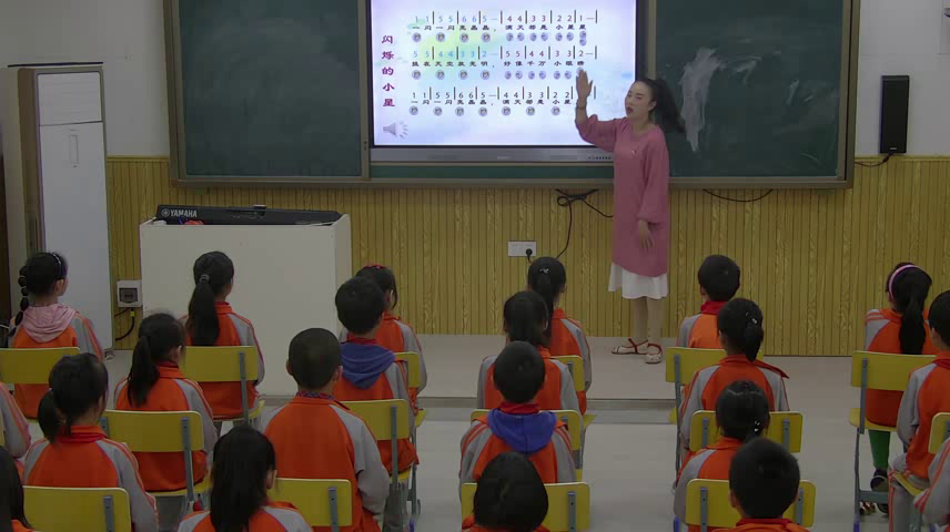 湘文艺版音乐一下《（演奏）闪烁的小星》湖南李老师-市一等奖