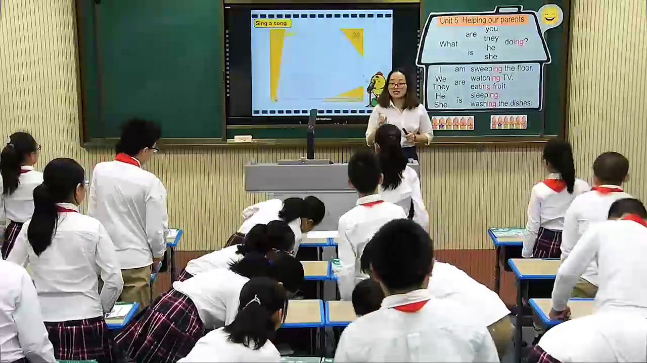 译林版英语五下《Unit 5 Helping our parents-Grammar & Fun time》江苏老师-市一等奖