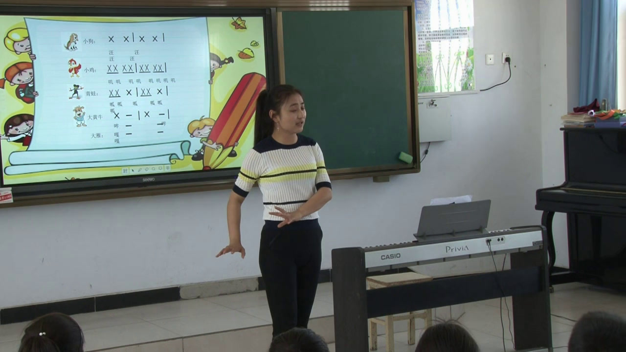 湘文艺版音乐三下《（声音表现）晚霞中的农家小院》宁夏李老师-市一等奖